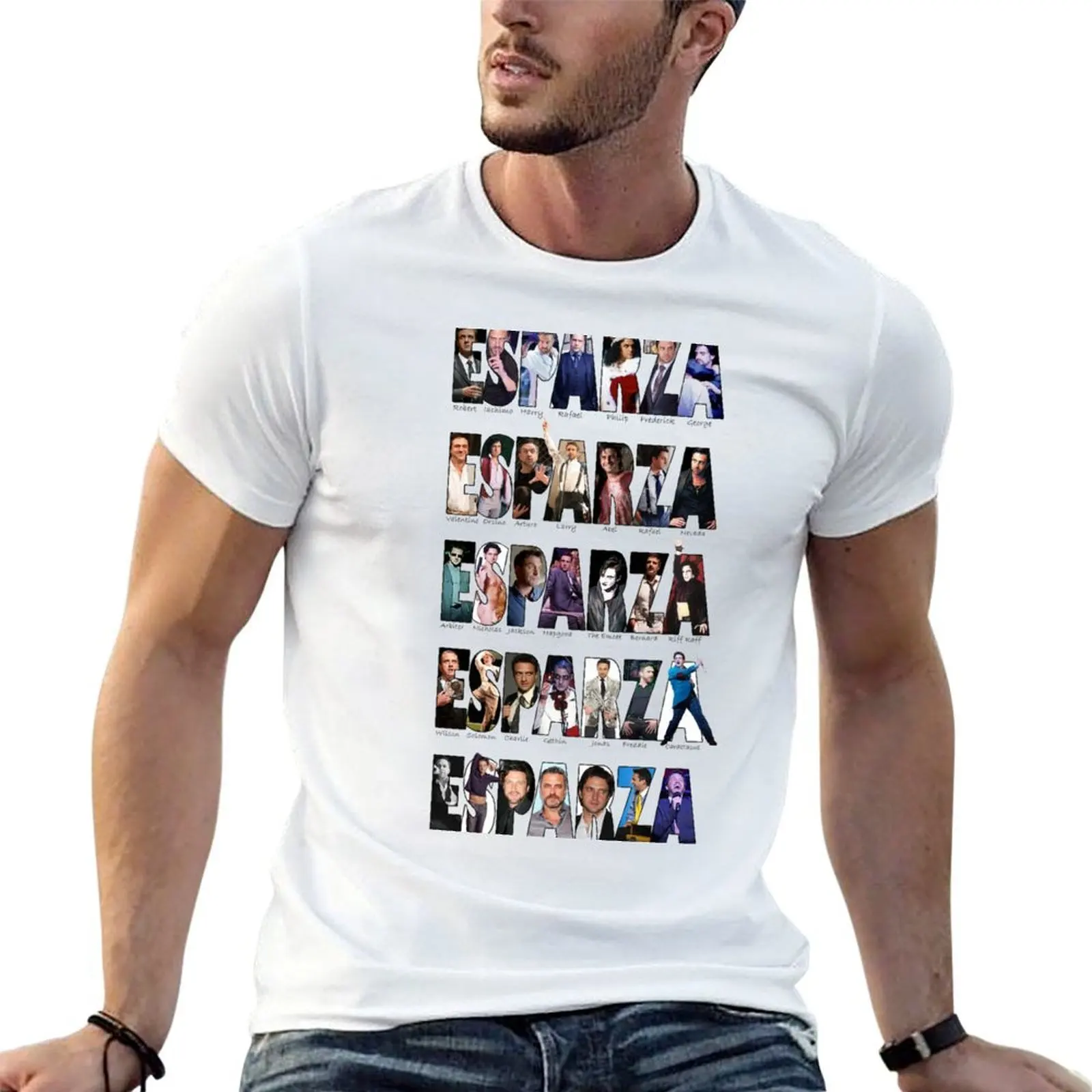 

man cotton Transparent Rows soft man for T-Shirt Raul for t Character Chart shirts printed 5 t shirts Esparza