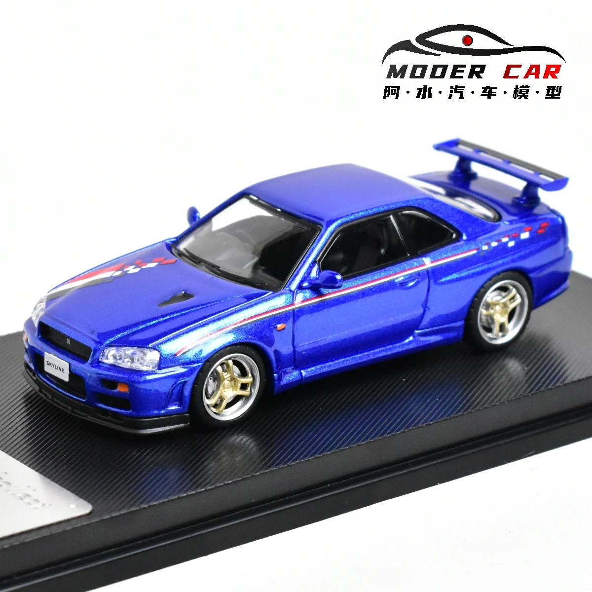 

MC 1:64 Взрослые хобби SKYLINE R34 Коллекция V-SPEC Литая под давлением модель автомобиля
