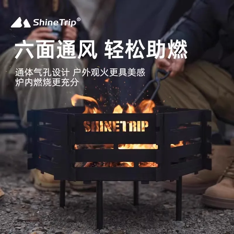 شانكو في الهواء الطلق شواية باربيكيو التخييم الحطب شواء الشتاء فرن التدفئة طوي الفحم النار حوض الموقد