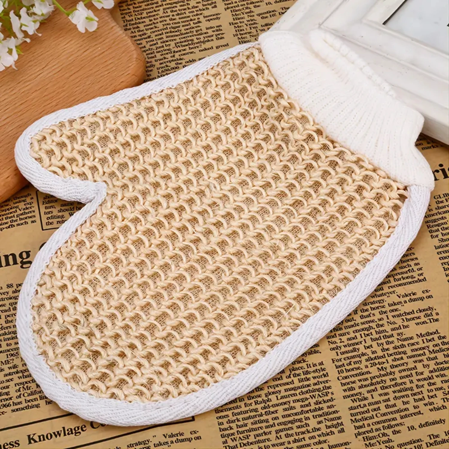 

Soft 2pcs Exfoliating Bath Gloves for Men and Women, Home Shower Body Cleansing Glove