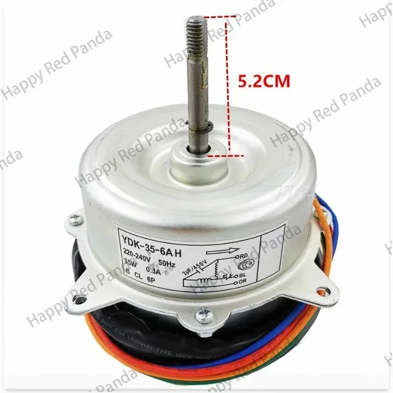 

Air conditioning external motor YDK-35-6A H reverse 35W short axis long axis YDK35-6HG 10