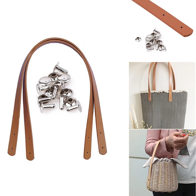 DIY PU skórzany pasek do torby wielokolorowy odpinany wymienny pasek do torebki paski z uchwytami torby na ramię Tote krótkie paski