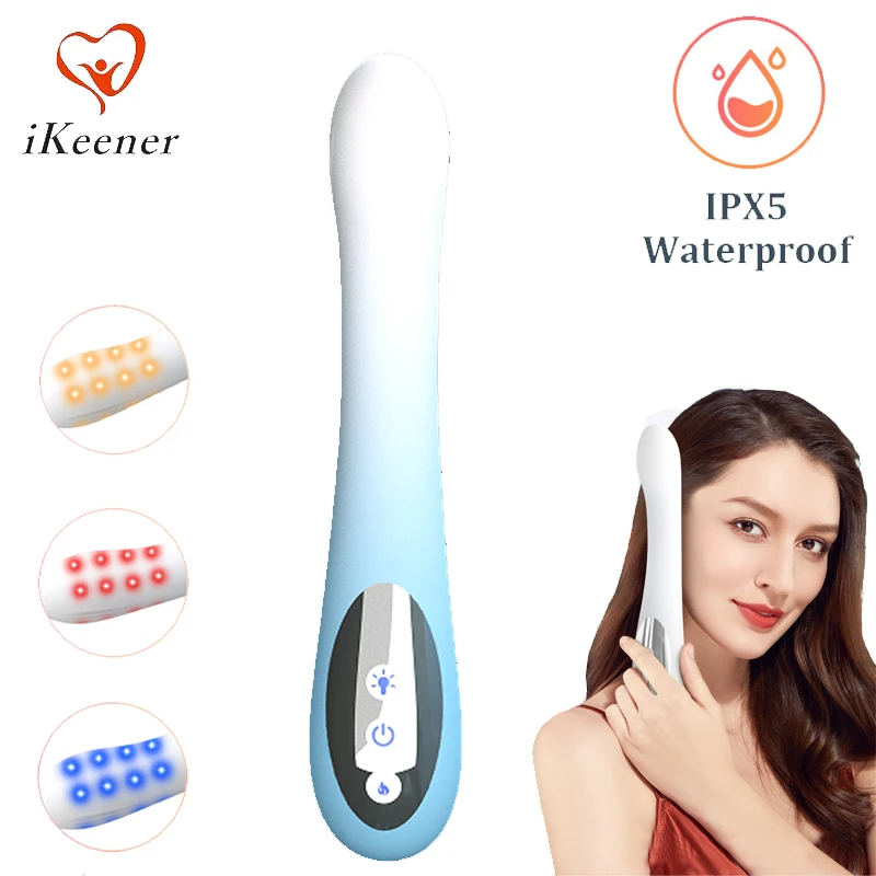New Female Vaginal Health Device Pelvic Floor Exercise 660/580/460nm Waterproof Vibration Heat Massage for Women Bottom Muscle