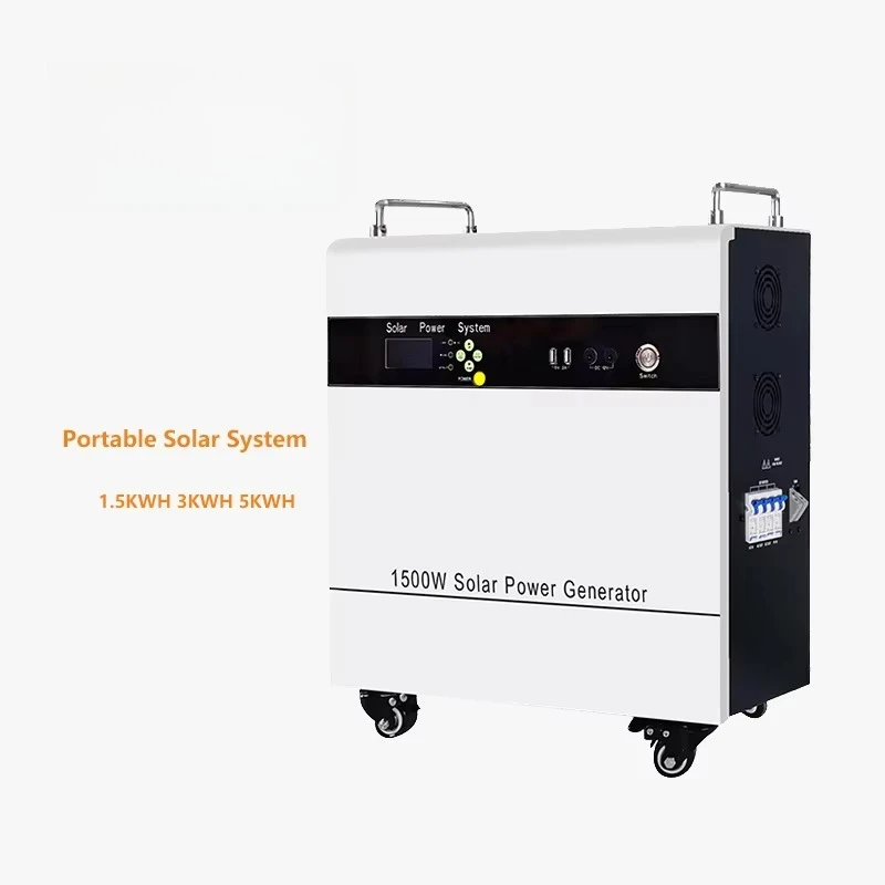 

Complete Solar System for Houses 1500W 3000W 5000W Home Portable Solar System Cost 1.5KVA 3KVA 5KVA Solar Power Kits Camping