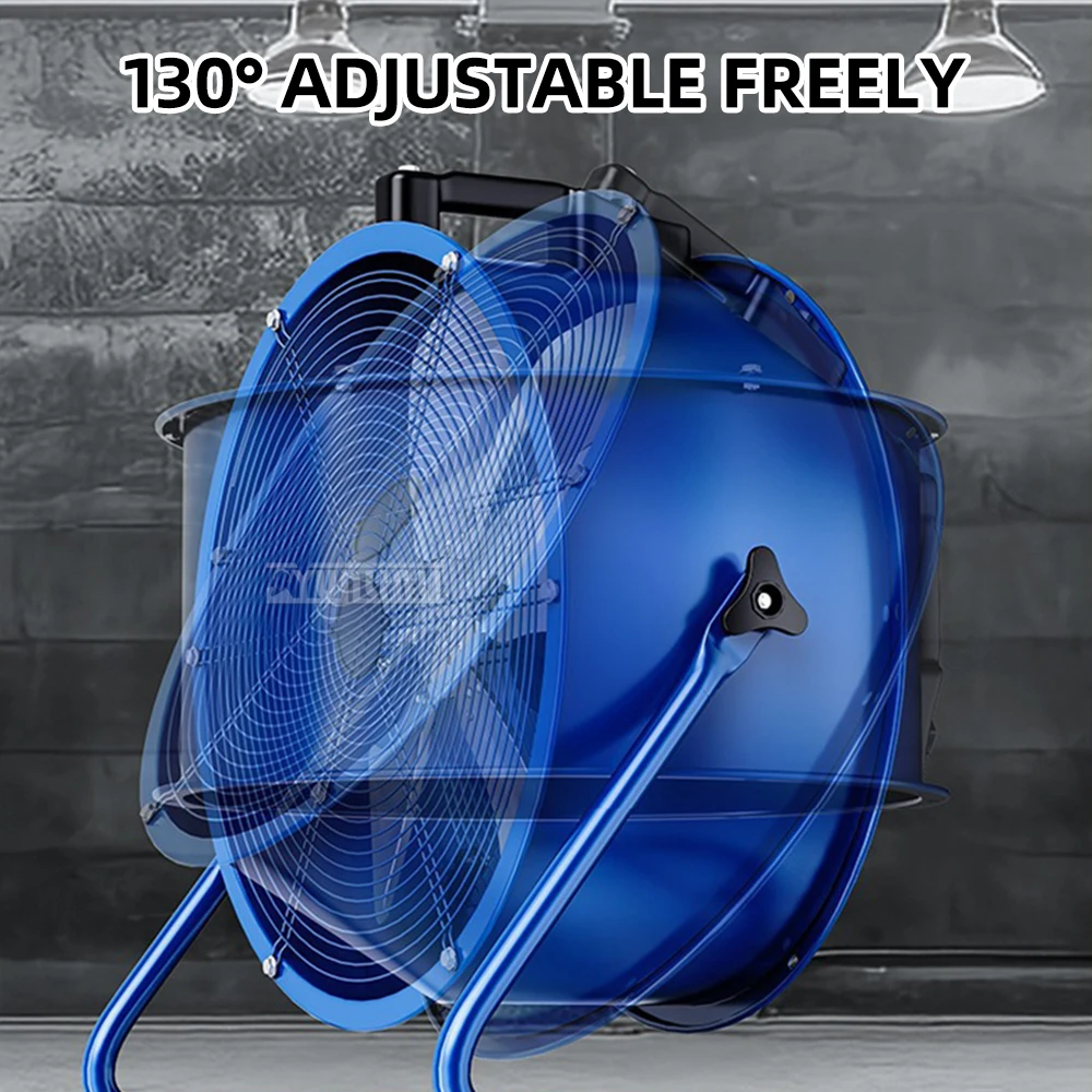 Ventilador de Techo de Velocidades Ajustables, Ventilador de Extracción Portátil de 20 Pulgadas, Potente Ventilador de Piso para Interiores y Exteriores, Eficiente en la Consumo de Energía