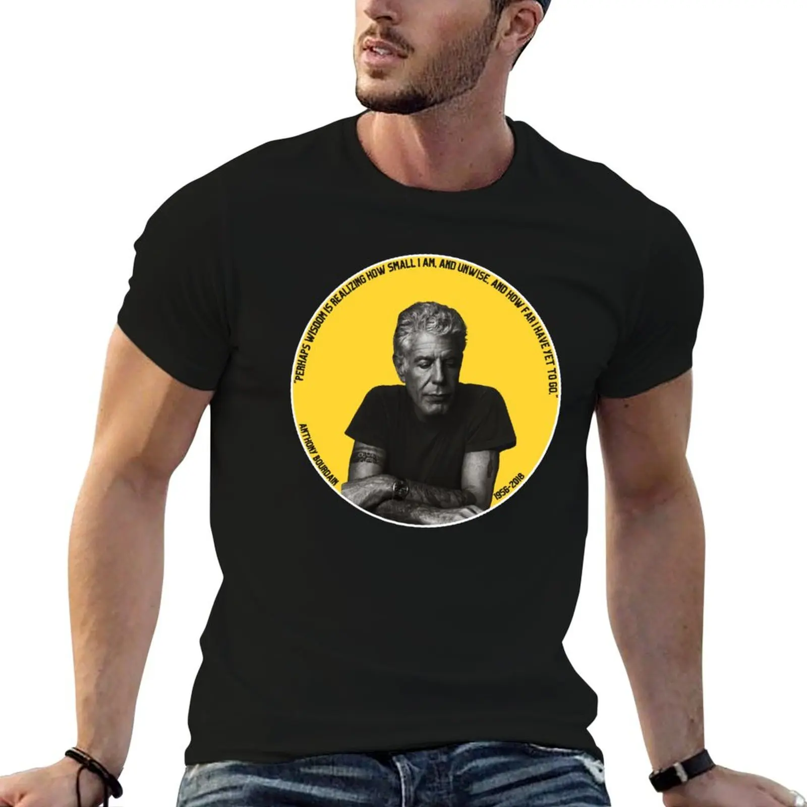 

Anthony t Sticker shirt t T-Shirt summer man Bourdain shirt Quote man luxury