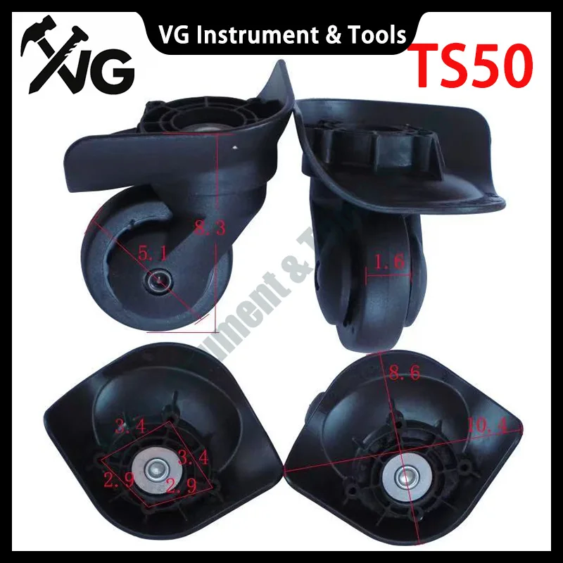 For HINOMOTO TS50 Universal Wheel Roller Trolley Case Box A53 Travel Luggage Activity Castor Suitcase Replacement Accessories