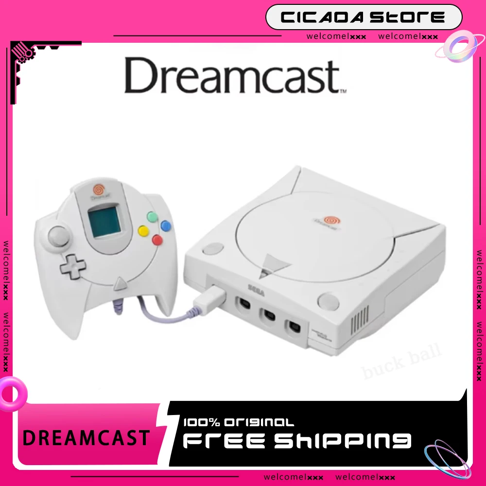 Original Dreamcast DC Game Machine Large Memory Retro Home Game Console Customized Nostalgia Limited Games Consoles Collections