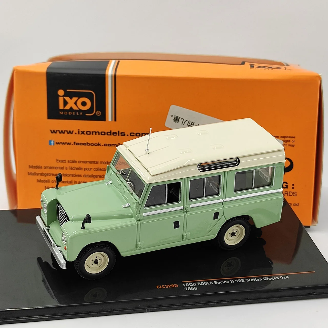 불량 다이캐스트 IXO 1:43 스케일 랜드로버 시리즈 II 109 에스테이트 4*4 1958 합금 자동차 모델 수집용 장난감 선물 기념품 전시용
