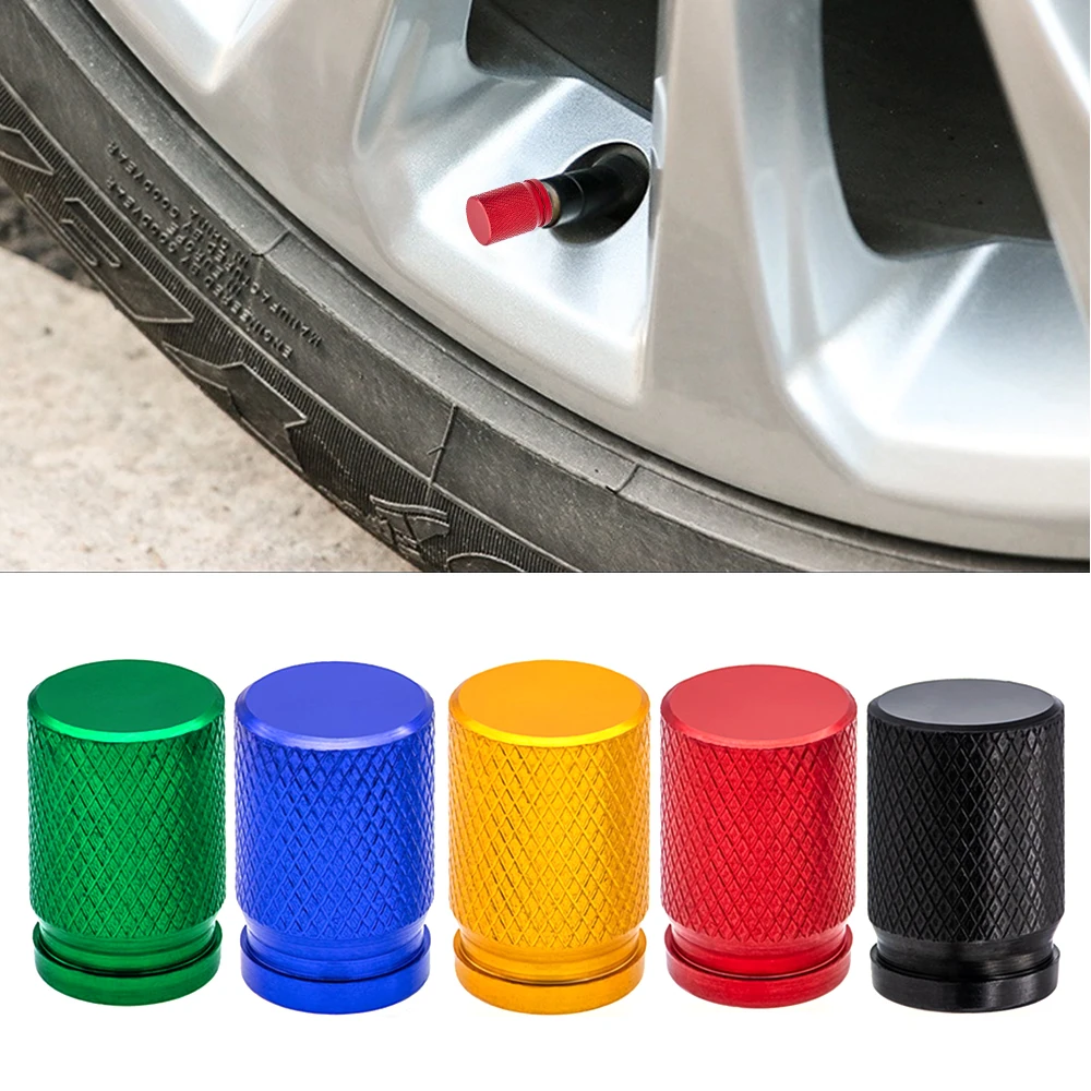 

4PCS Tire Valve Caps with O Rubber Ring, Universal Dustproof Tire Valve Stem Covers for Cars, SUV, Trucks, Bikes, Motorcycles