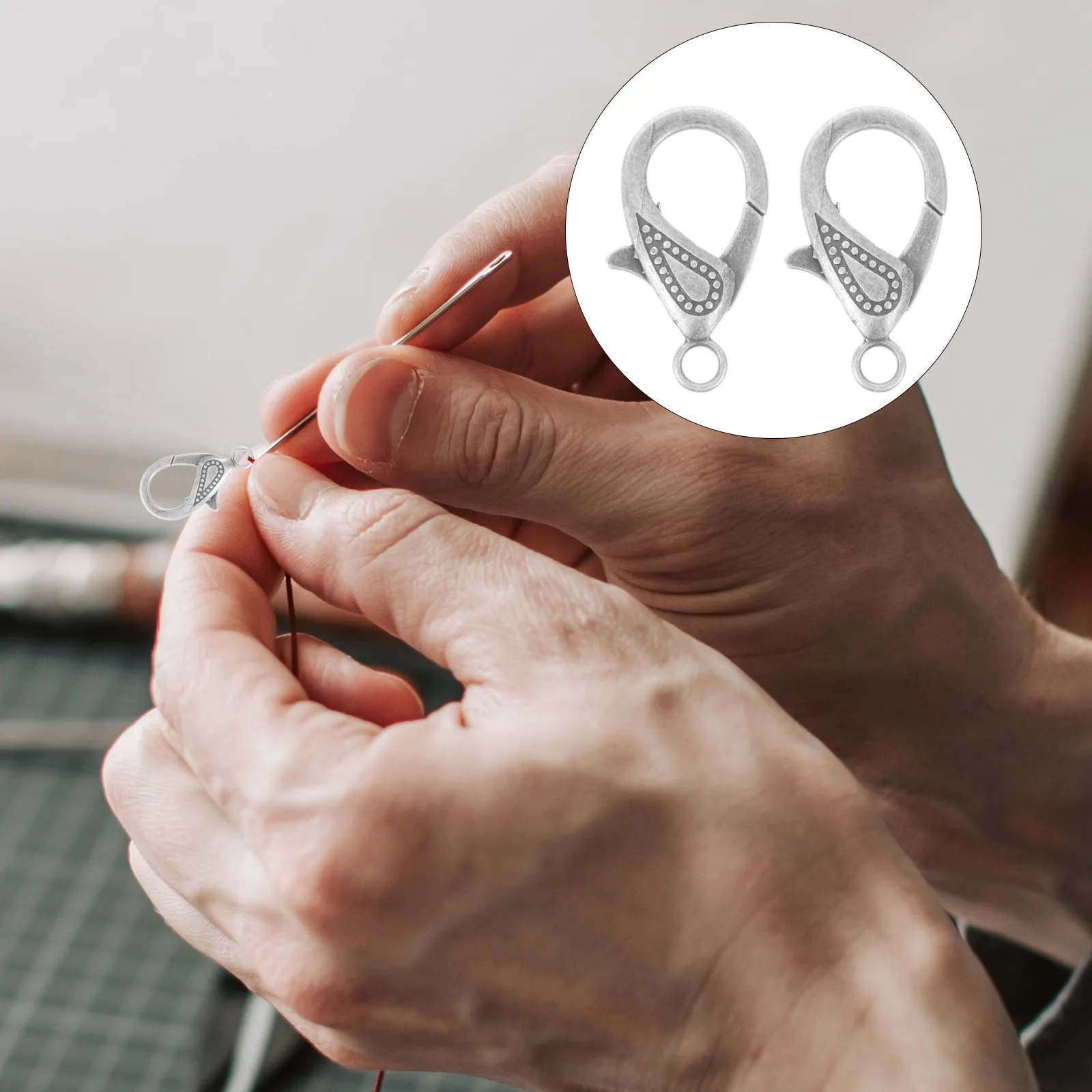 

50Pcs DIY Jewelry Lobster Clasps Multi-Functional Necklace Bracelet Buckles Accessories Lobster Claw Clasps for Jewelry