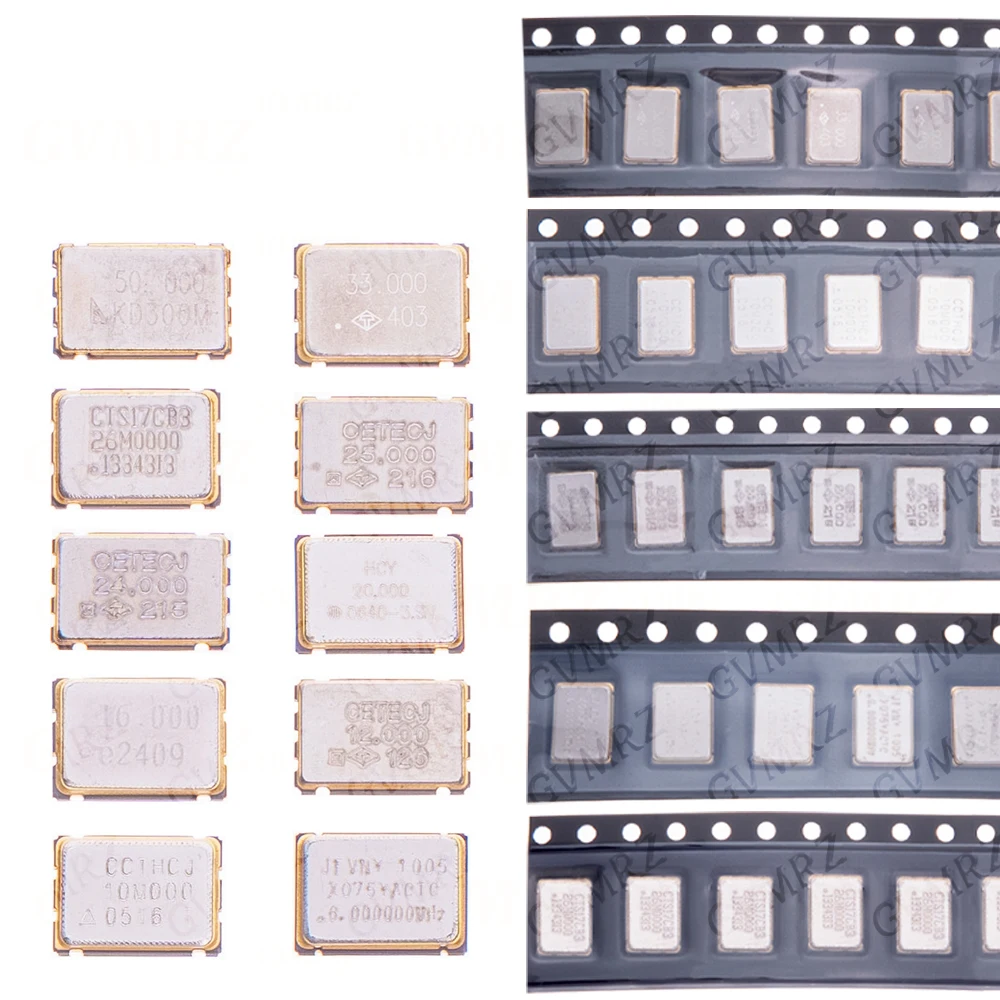 5PCS 5*7 5070 Active Crystal Oscillator SMD OSC 6Mhz 10Mhz 12Mhz 16Mhz 20Mhz 24Mhz 7050 New Crystal Oscillator 4PIN
