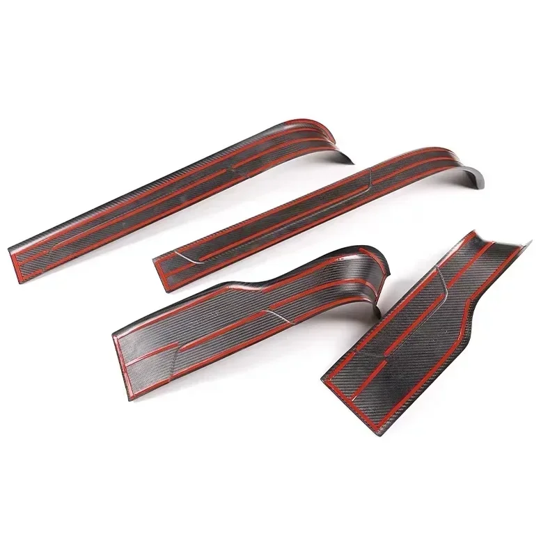 For Lamborghini URUS Real Dry Carbon Fiber Interior Sill Scuff Threshold Plate Trim Auto Styling 2018-2021 Accessories