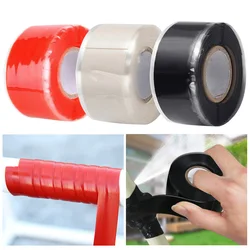 Super Strong Waterproof Stop Leaks Seal Repair Silicone Tape Self-Adhesive Black Rubber Self-Fusing Insulating Sealing Strip