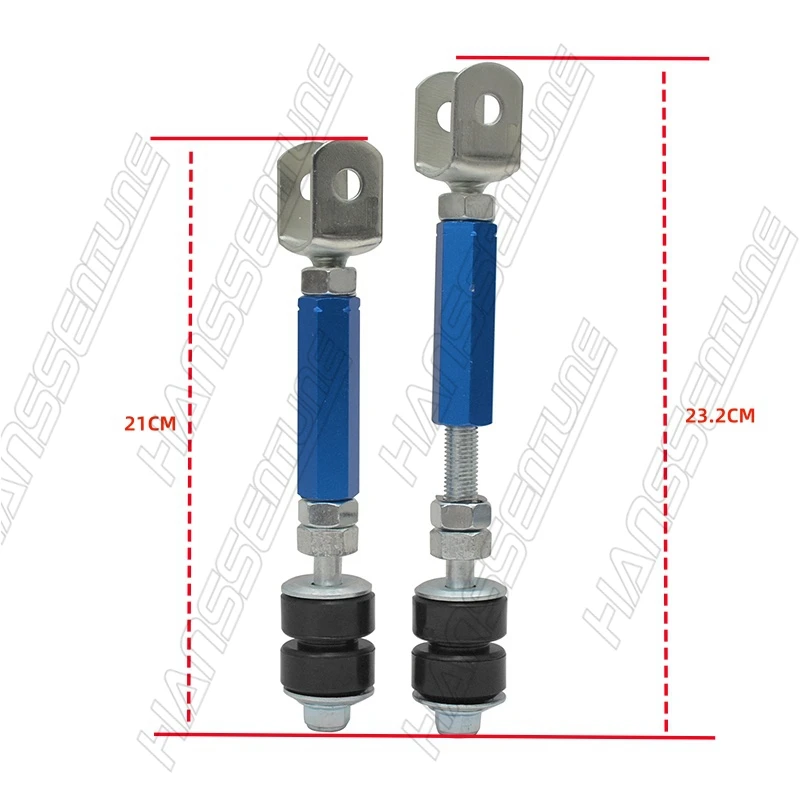 Hanssentune 4X4 Car Adjustable Anti-roll Sway Bar Front & Rear Stabilizer End Link Kit For LC200