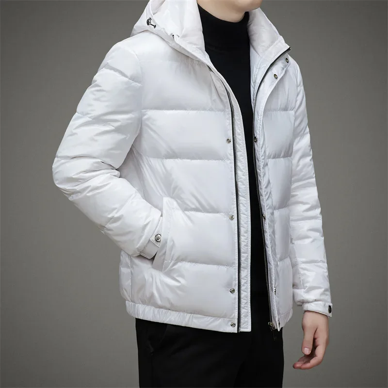 Men's Lightweight Down Jacket Short Winter Jacket for Men Male Winter Brand Duck Down Padding Padded Casual Man Sack Coat