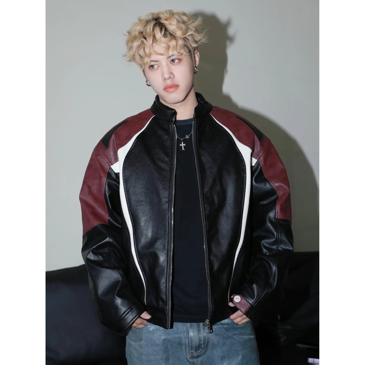 

Loose Men's Jaet 2024 Spring Autumn Street Sle Trendy Harajuku Korean Version Casual Haome Outerwear for Teens
