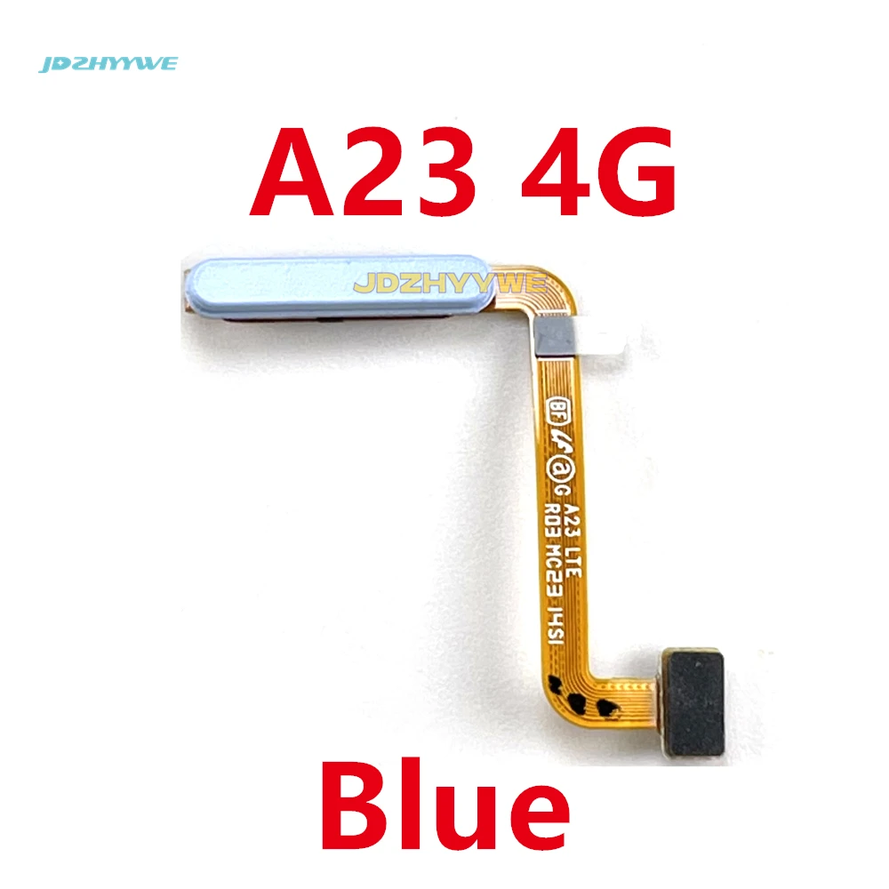 For Samsung Galaxy A23 4G 5G A236 A236B Home Button Fingerprint Sensor Flex With Power Key Button Flex Cable