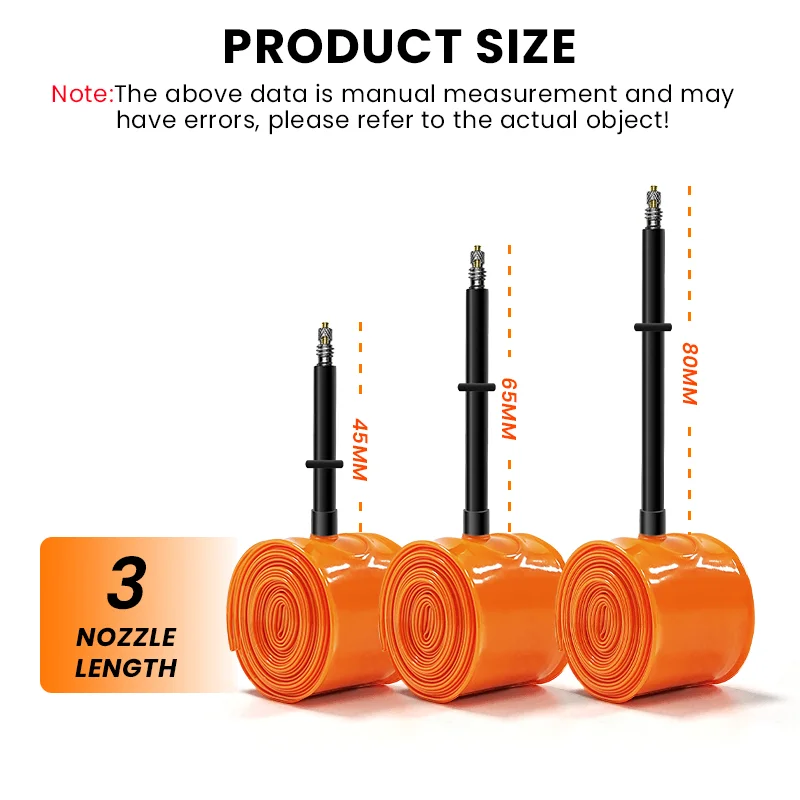 BUCKLOS Bike Inner Tube 2PC Presta 45mm 65mm 80mm Gravel Road Bike Inner Tube Lightweight 700x23/32C 700x33/45C TPU Inner Tube