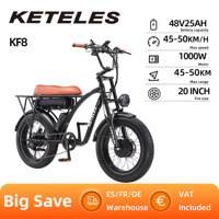 KETELES KF8 Adult Electric Bike 1500W Men's E-Mountain Bike 48V 23AH Battery 20X4.0 Inch Fat Tire Electric Bicycle