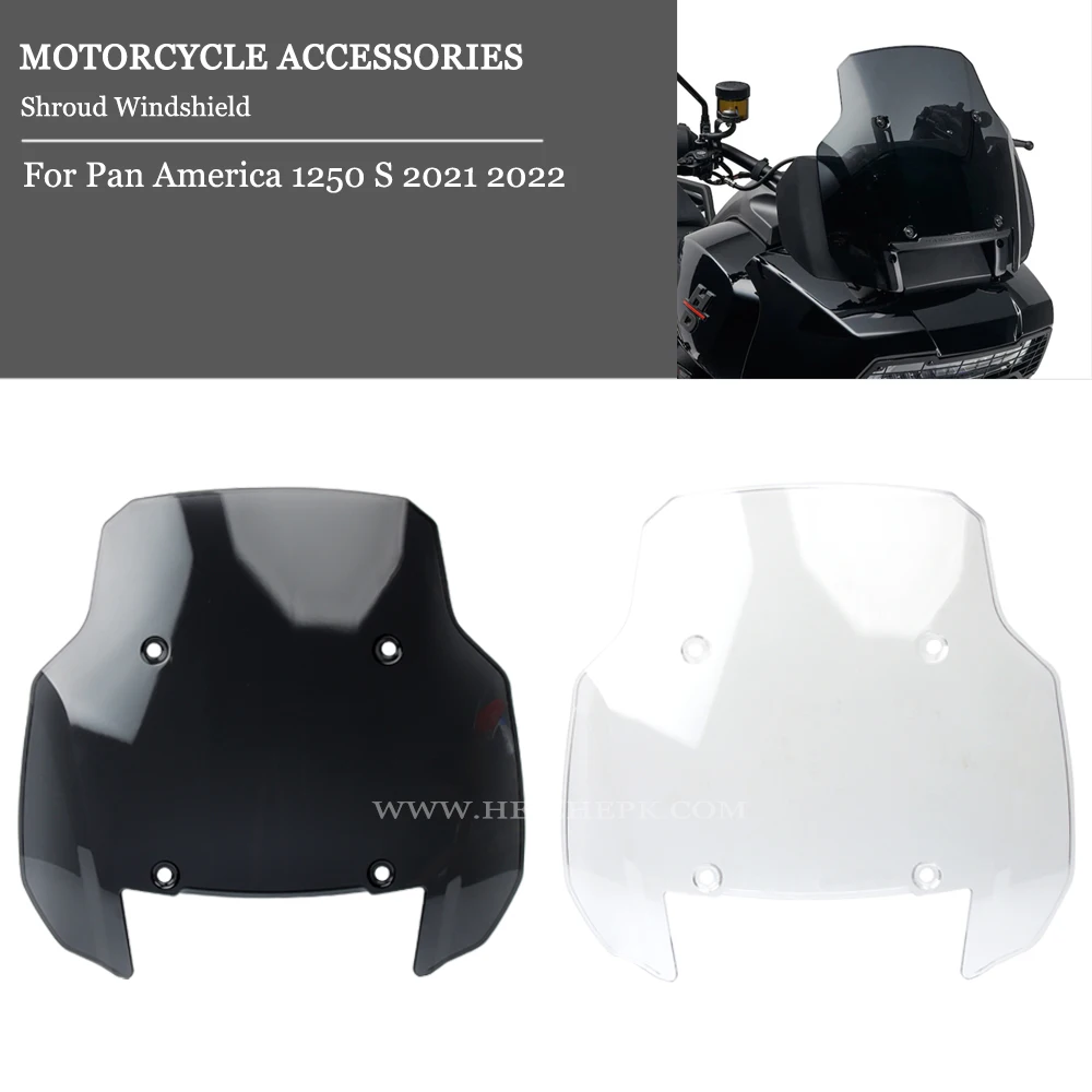 

NEW Motorcycle Adventure Windshield for Pan America 1250 S 2021 2022 heighten Wind Shield Screen Protector Parts Panamerica1250