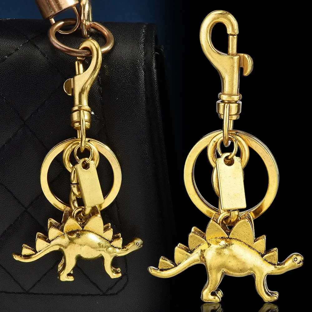 

2025Dinosaur keychain skeleton, keychain ring, colorful pendant, bag hanging, retro creative keychain