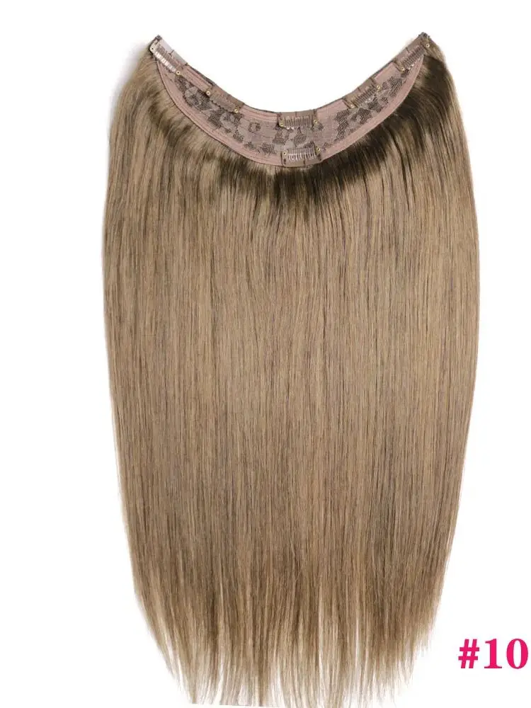Brazilian Remy Clip in Human Hair Extensions Deep U pcs Full Head Set Clip In Human Hair Extensions Light Colors