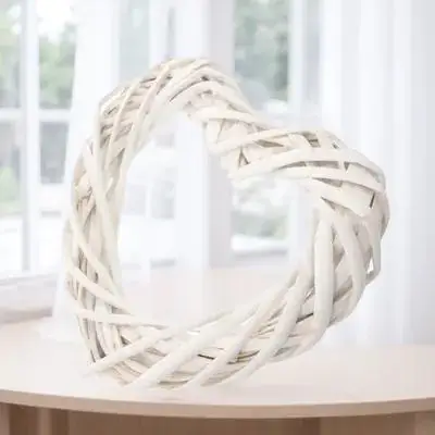 

Heart Shaped Rattan Wreath DIY Frame Natural Rattan Wreath Making Rings Christmas Decoration DIY Garland Materials,