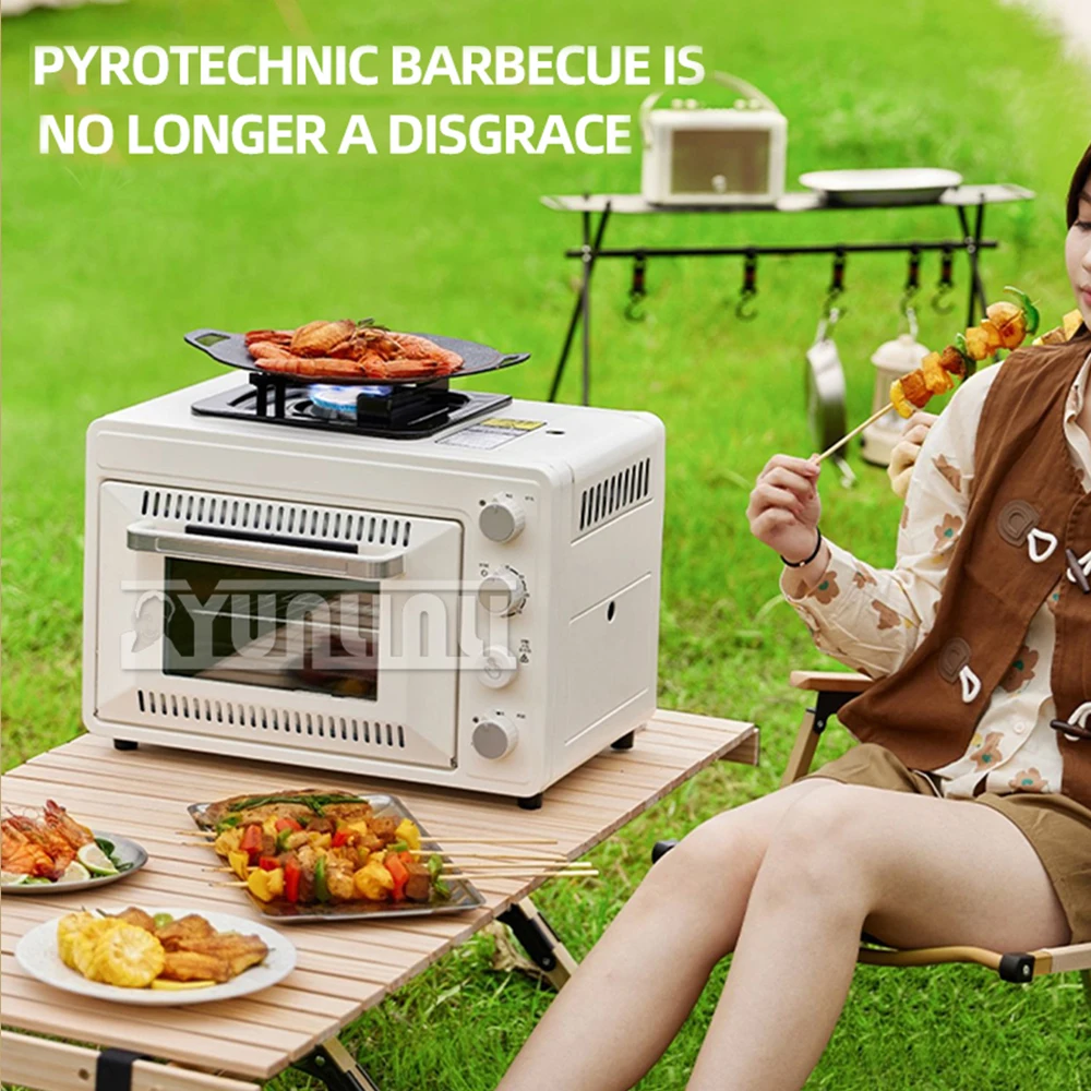 Good Quality Household multi-functional outdoor gas pizza oven, 2-in-1 card oven, portable small baking ovenGood Quality