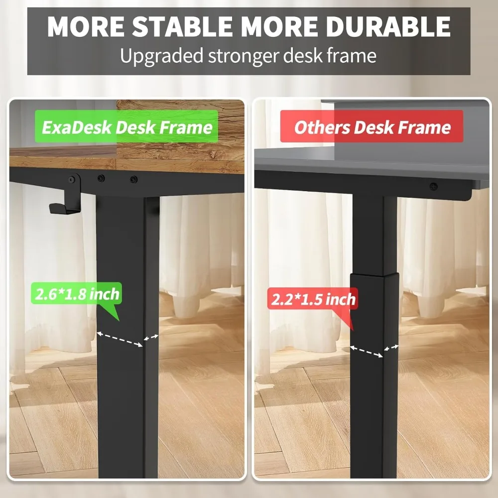 مكتب مريح للجلوس مع ارتفاع قابل للتعديل وتخزين، محطة عمل واسعة 63 × 30 للاستخدام المكتبي المريح