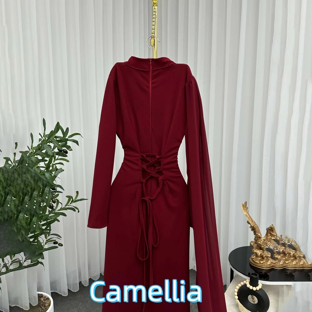 فستان سهرة رائع مكشكش مخصص فستان حورية البحر الساحر للحفلات الراقصة مثير بدون حمالات كشكشة فستان حفلات Fساتين Shres Fخن 2025