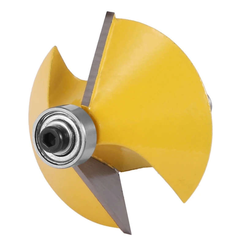 T61C_1Pc 8Mm Shank Large 45 Degree Chamfer Bevel Edging Router Bit Tool