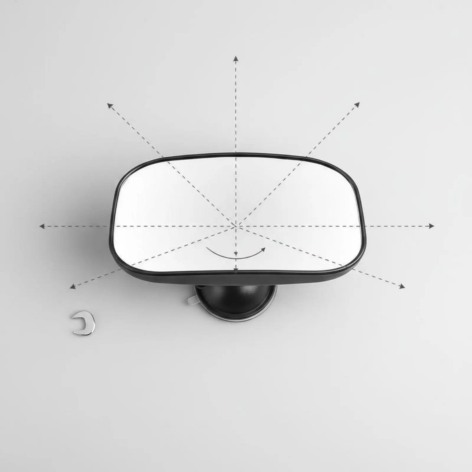 

Wide Angle Convex Mirror Crystal Clear Vehicle Accessory for New Motorists