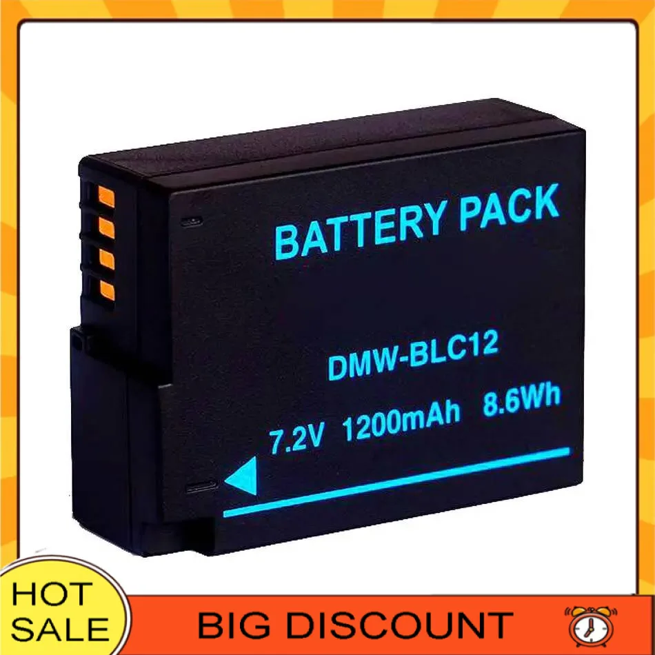 

For Panasonic FZ2500 G85 G6 G7 G5 GX8 FZ200 G80 1200Mah Camera Battery Long Lasting Reliable Replacement Dmw-BLC12