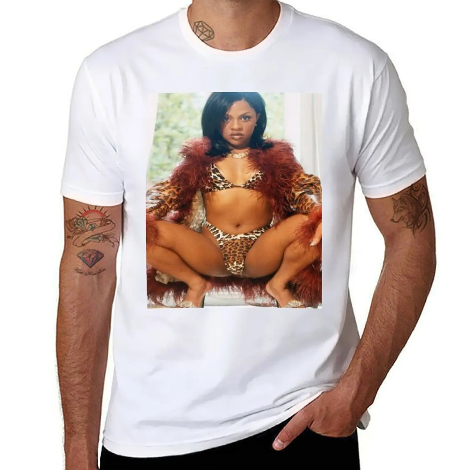 

Promo poster for Queen Lil Kim's first album Hard Core T-Shirt mens graphic t shirts t shirts for man graphic tees T-Shirt
