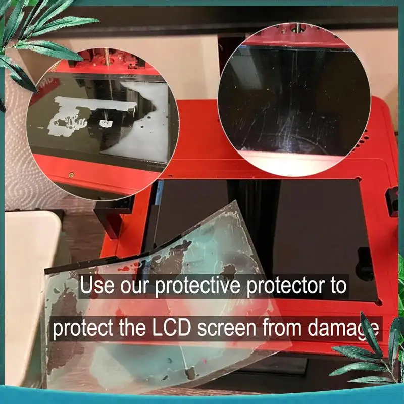 (NEW) 8PCS 7Inch Screen Protector For Anycubic Photon Mono 4 / Photon Mono 4 Ultra Resin 3D Printers