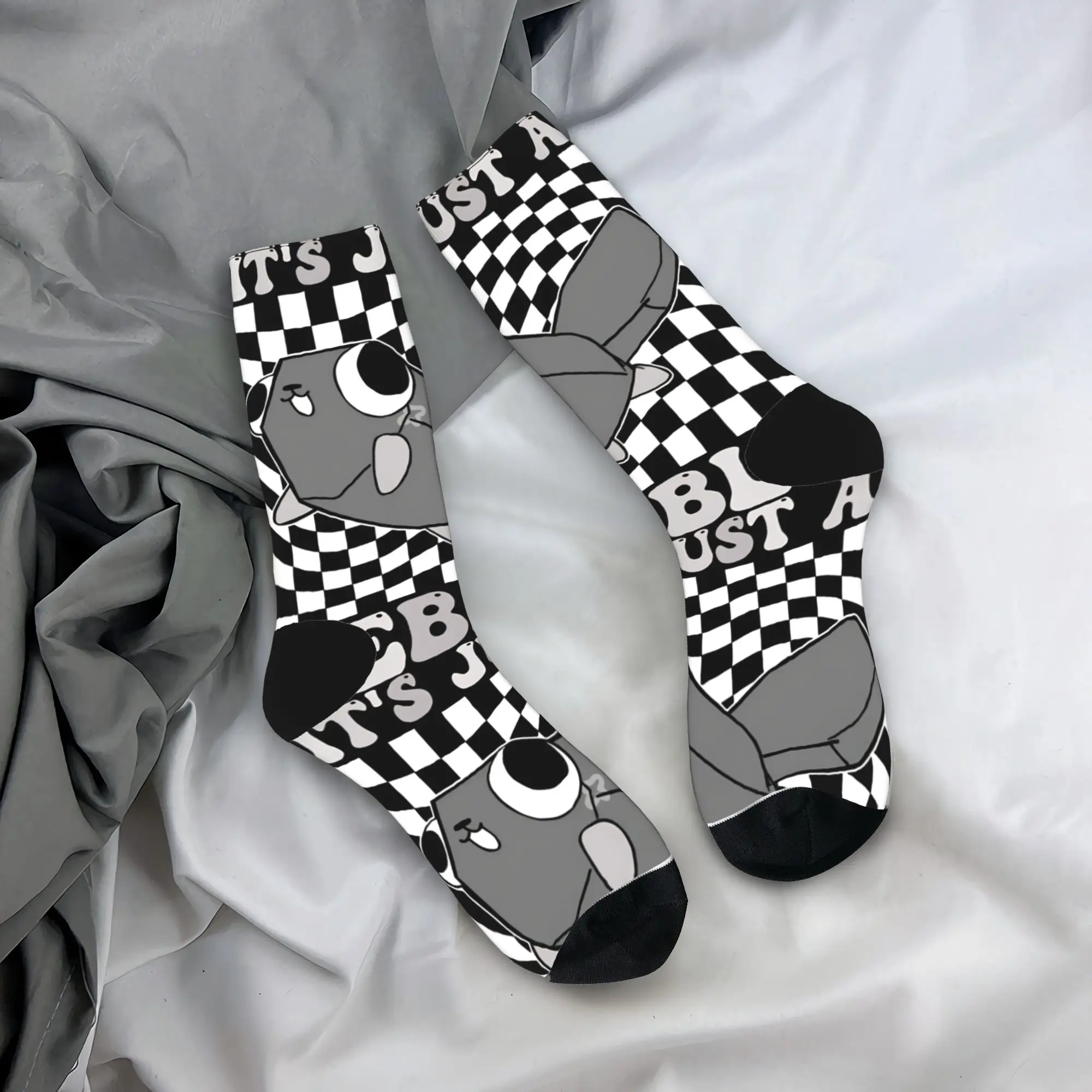 

Autumn Winter Colorful Women Men Dandys World Games Socks I'm Just A Pebble Non-slip Basketball Socks