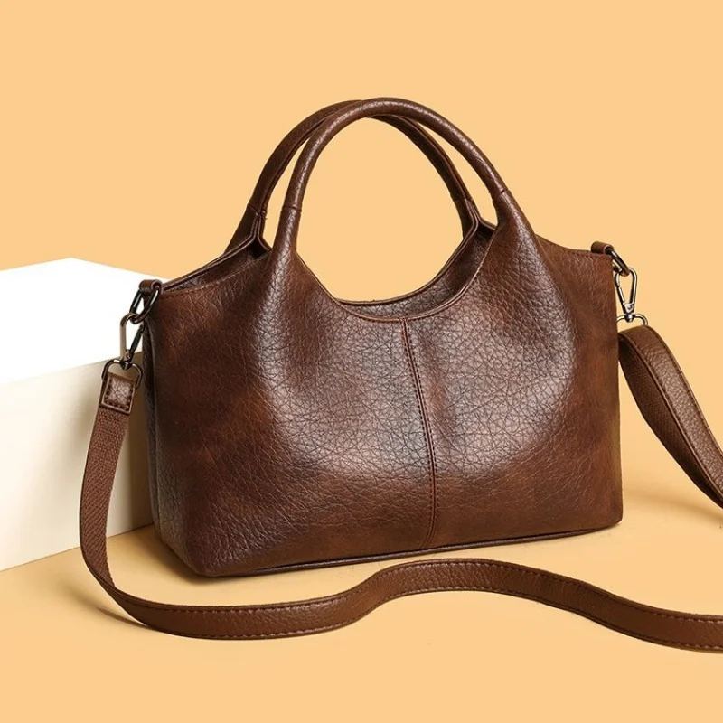 

Elite Ladies Tote Bag Made Of Polyester Leather Featuring High-End Panama Elegant Vintage Lightweight Soft Look