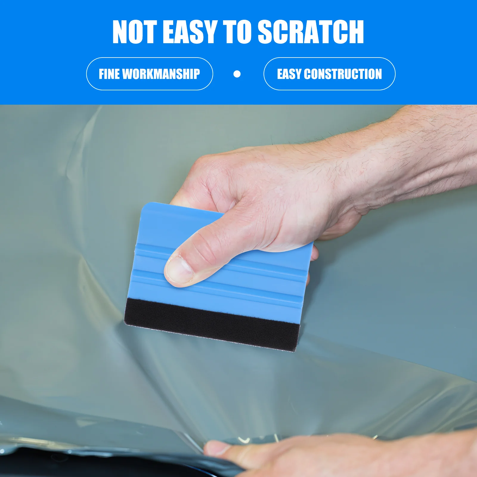 1세트 벽지 평탄화 도구 키트 빨강 파랑 스크레이퍼 공예용 커터 기포 없는 적용 쉬운 붙임식 설치