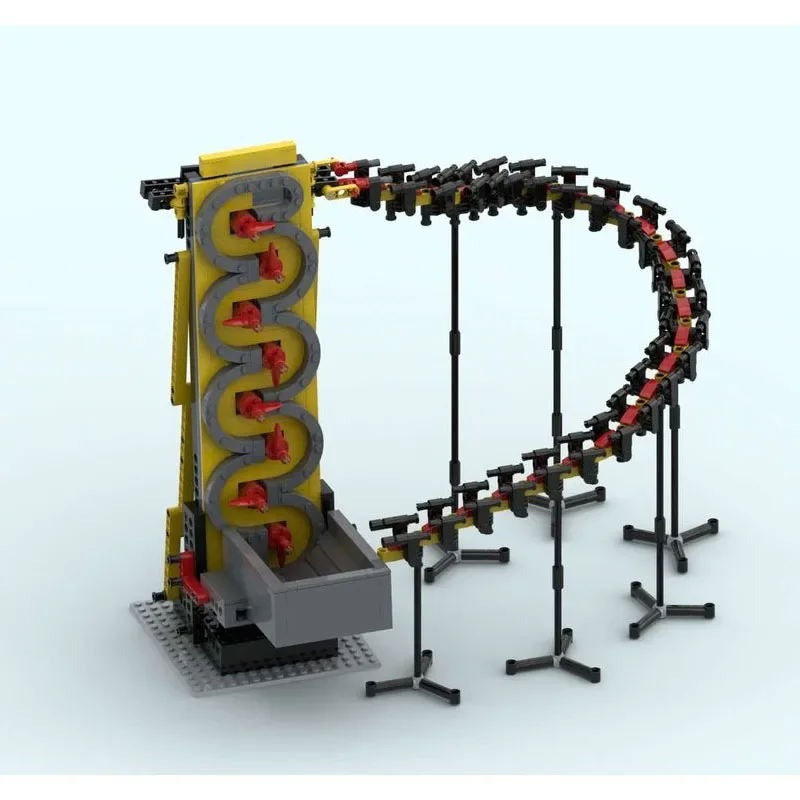 MOC-51009 S على شكل الكرة والدبابيس الكهربائية المسار ، لعبة اللبنات ، وحدة GBC الكلاسيكية ، هدية عيد الميلاد ، لتقوم بها بنفسك هدية عيد ميلاد ، 792 قطعة