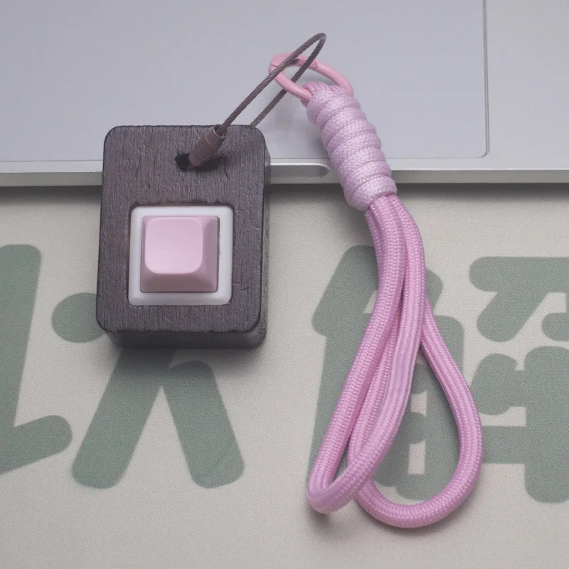 木製 EDC キーボードフィジェットクリックおもちゃキーホルダーキーキャップストレスリリーフ子供大人のギフト指ボタン抗ストレスおもちゃ