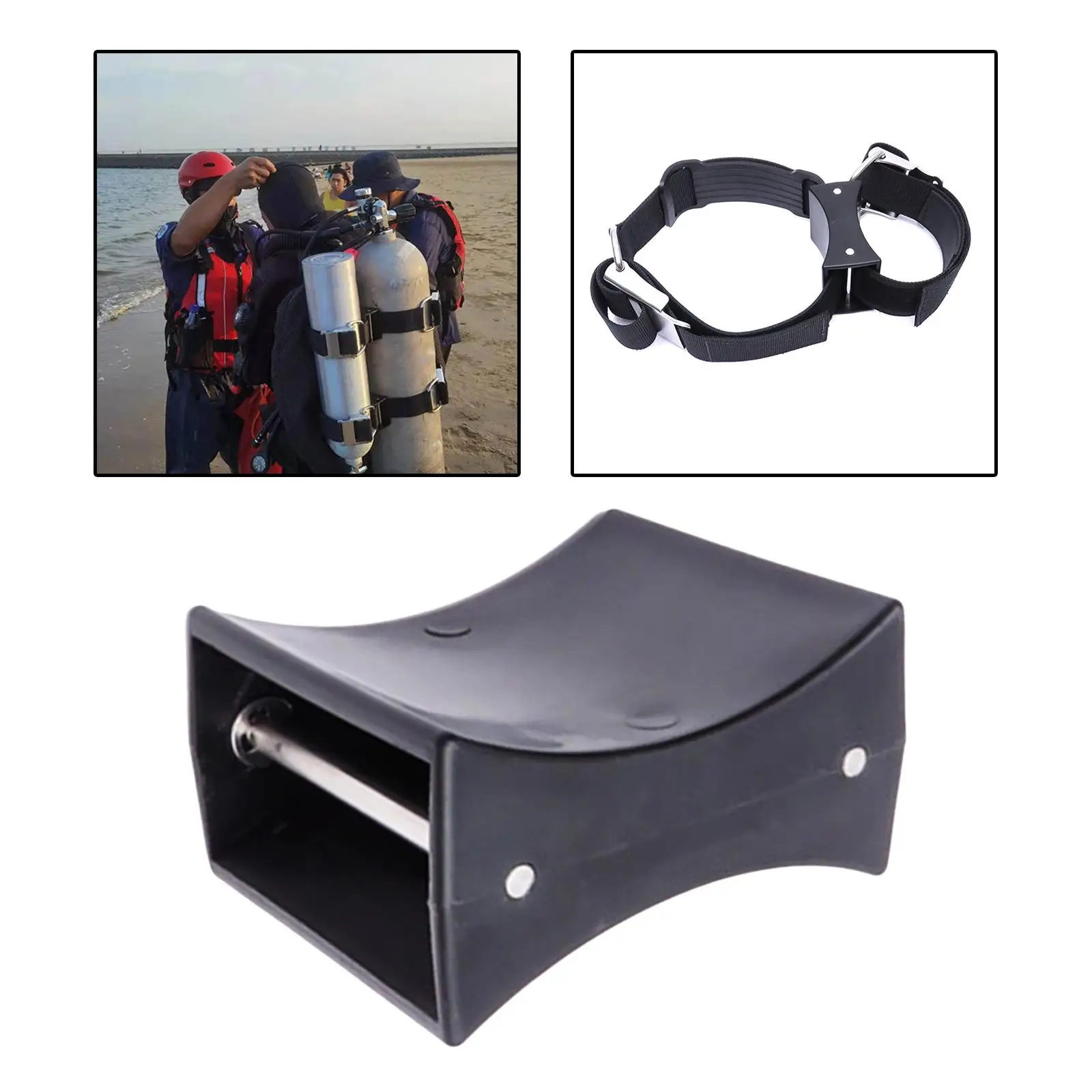 Dive Tank Holder Support Bracket Adjustable Strap Protector Sleeve for Scuba Diving Equipment Cylinder