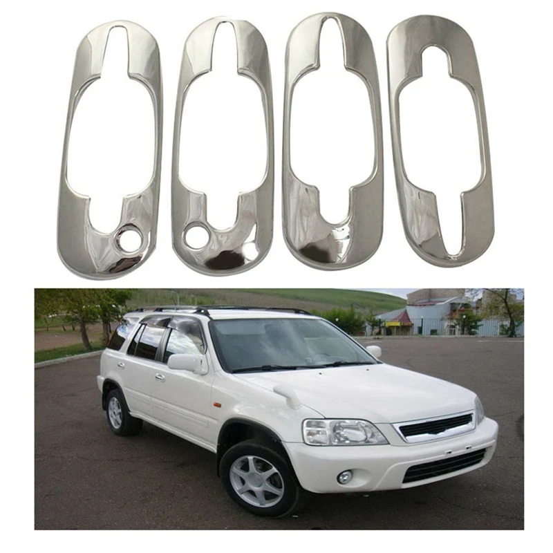 Para Honda RD1 RD3 CR-V 1992-2001 manija de puerta cubiertas de cuenco ABS accesorios cromados pegatinas piezas de repuesto de estilo de coche