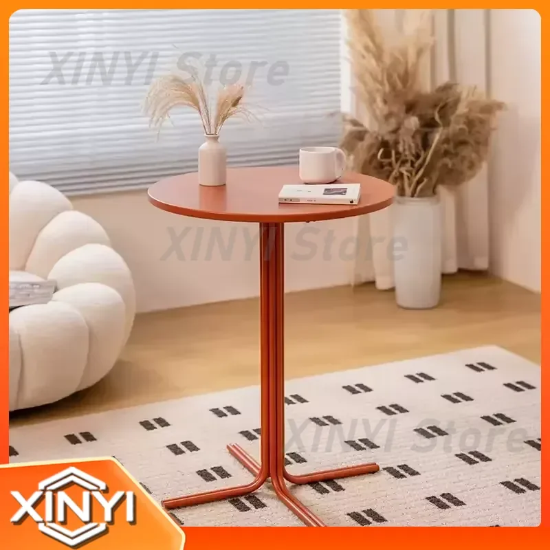 Modern Simple Round Dining Table for Milk Tea Shop Dessert Cafe Business Negotiation Tea Table Small Family Home Furniture