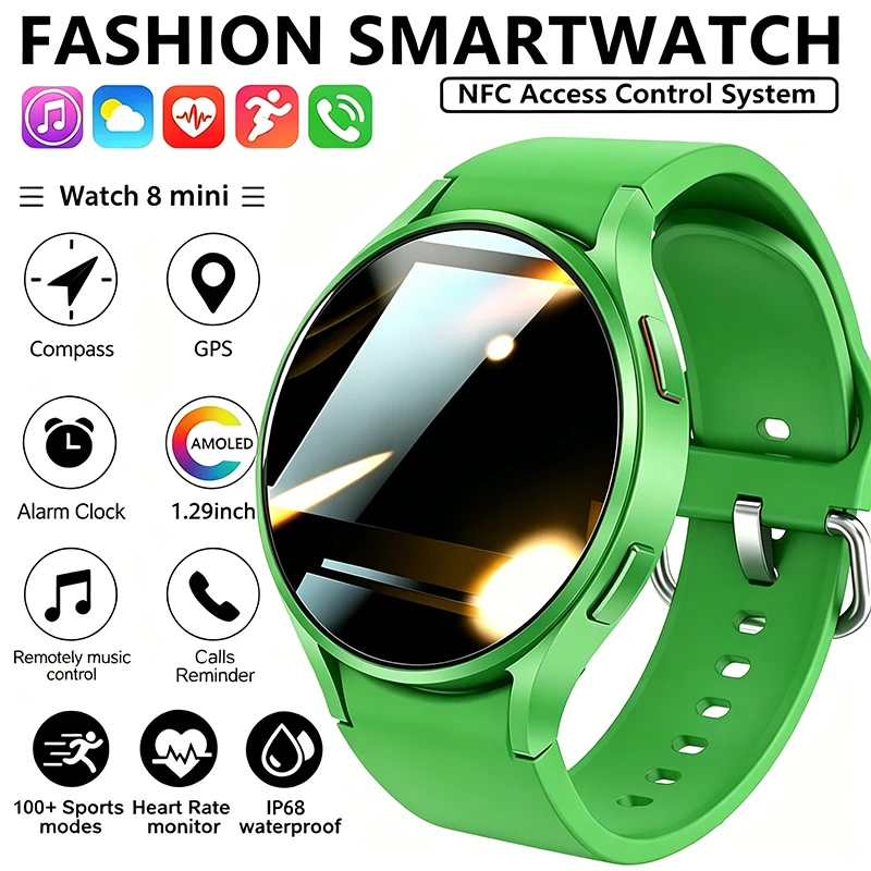 

Smart Watch GPS Track Smart Watches For Men Women Sport Heart Rate Bluetooth Call NFC IP68 Waterproof Compass Smartwatch 7 Mini