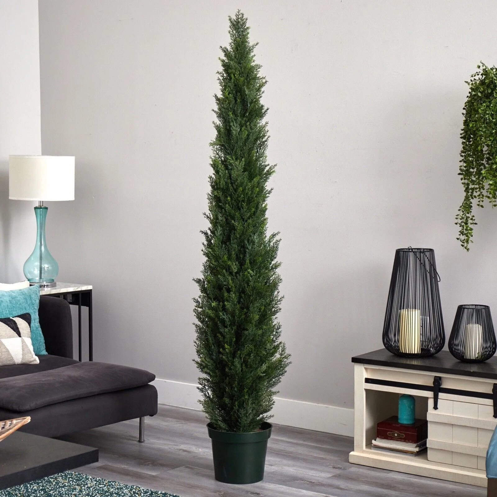 

7’ Topiary Cedar Pine Artificial Tree Home Decor UV Indoor/Outdoor. Retail $380 United States