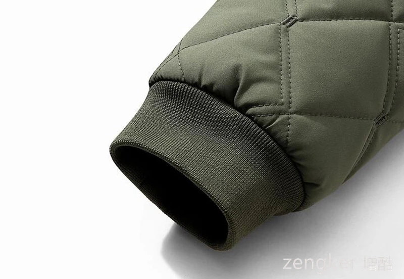 Plus Size Men's Winter Padded Jackets - Thick Quilted Baseball Collar Coats Warm Cotton-padded Outerwear for Fall & Winter