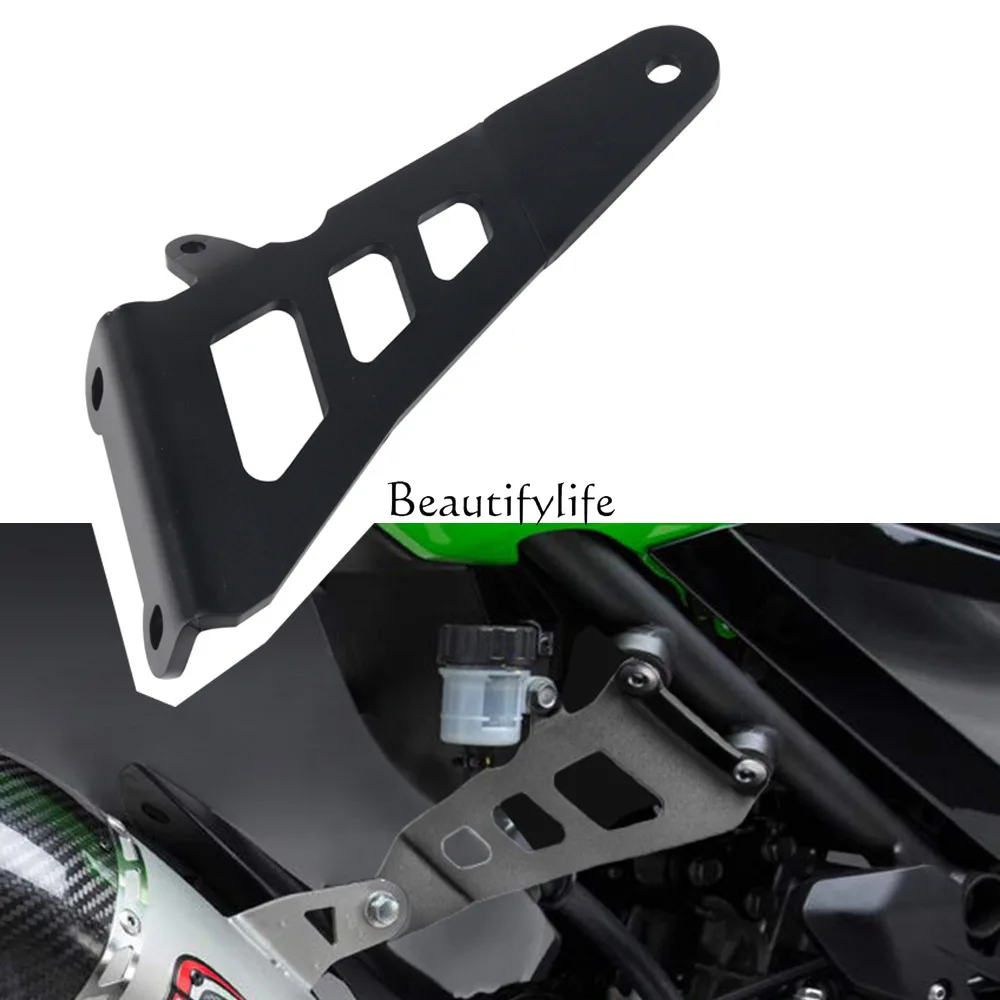 Colgador fijo para tubo de escape NINJA400 Z400, soporte de refuerzo de escape modificado transfronterizo