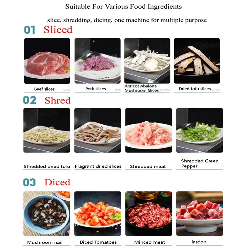 Home-applianc Electric Meat Slicer Mutton Roll Grinder Food Mincer Knife Beef Lamb Cutting Machine Slicing Vegetable Cutter