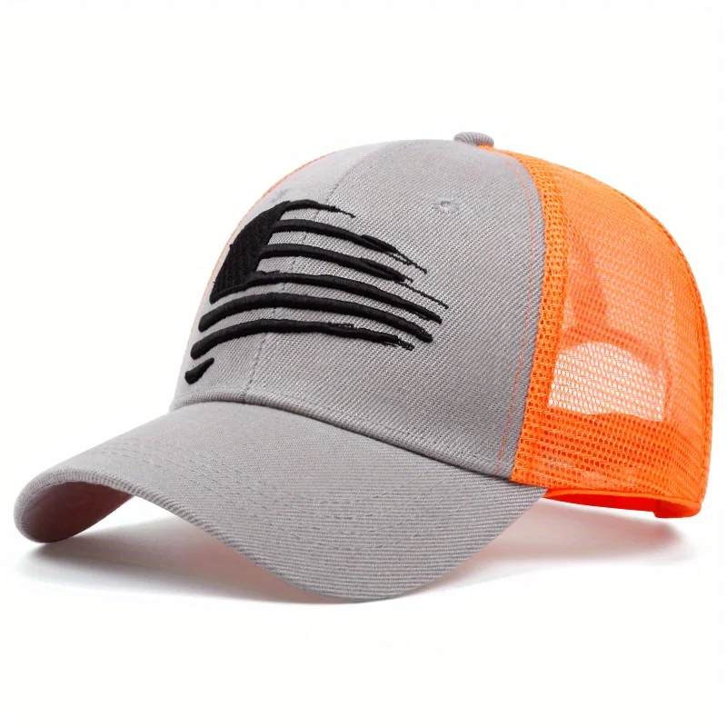 Berretti da Baseball con ricamo creativo per uomo cappelli Snapback con bandiera americana cappello a rete traspirante per adulti berretto da Golf